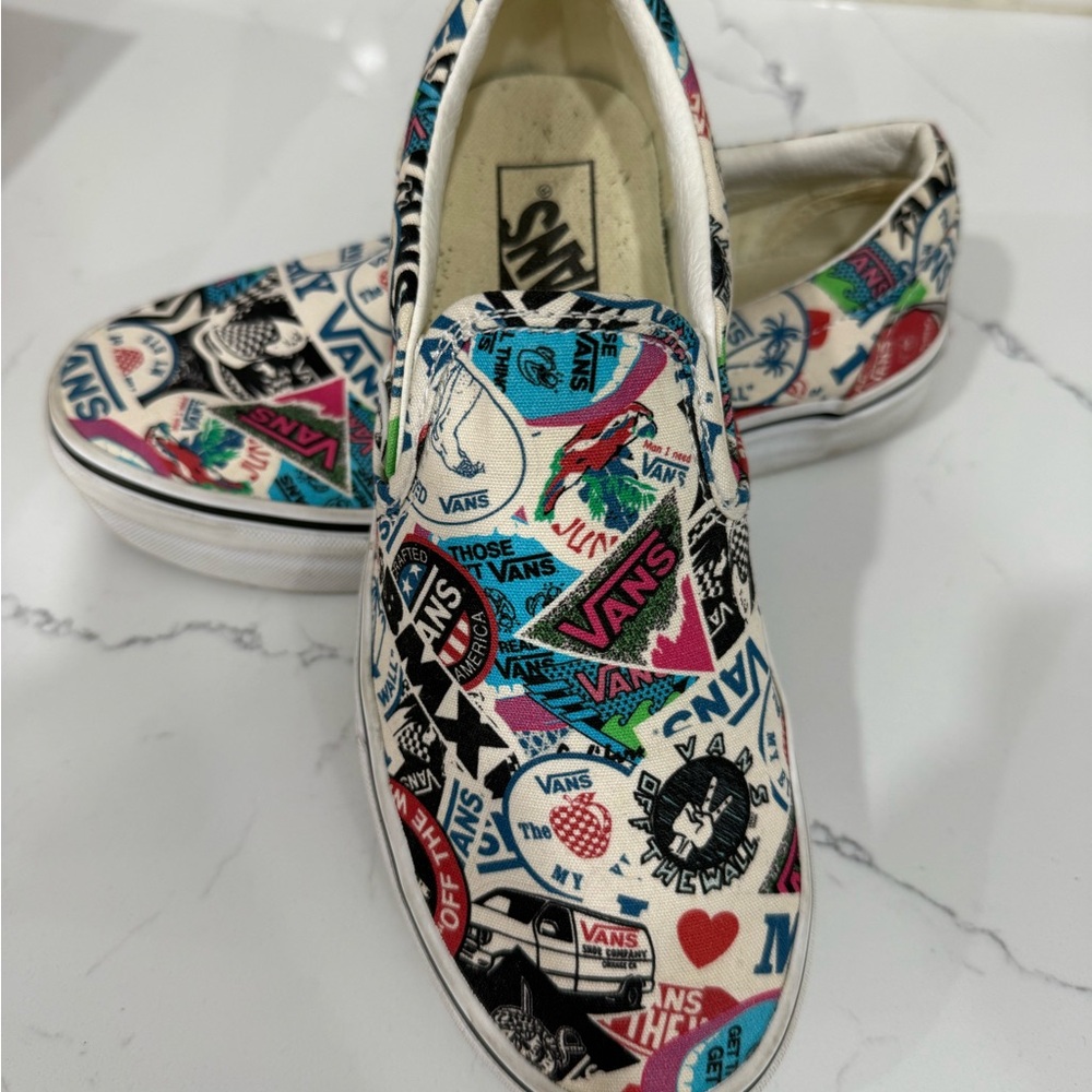 Vans Kids Slip-On Sneakers - Graphic Print